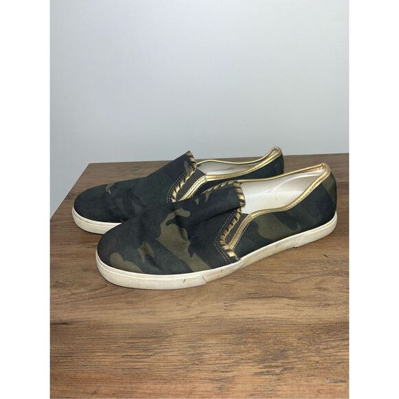 Jack Rogers Green Camo Slip on Shoes Size 10 - Picture 1 of 6